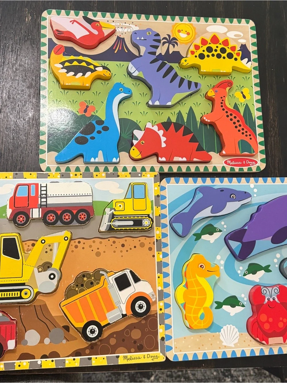 Melissa & Doug Bright color Wooden Puzzle